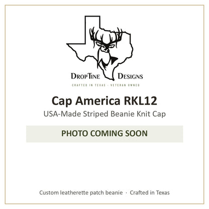 Photo coming soon: Cap America RKL12 USA-Made Striped Beanie Knit Cap