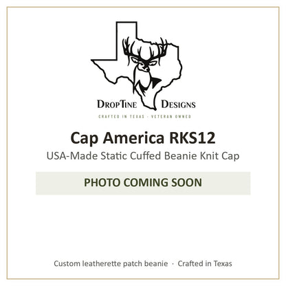 Photo coming soon: Cap America RKS12 USA-Made Static Cuffed Beanie Knit Cap