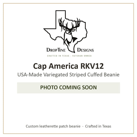 Photo coming soon: Cap America RKV12 USA-Made Variegated Striped Cuffed Beanie