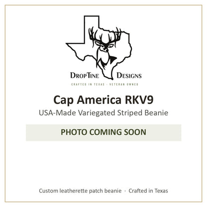 Photo coming soon: Cap America RKV9 USA-Made Variegated Striped Beanie