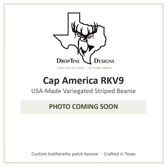 Photo coming soon: Cap America RKV9 USA-Made Variegated Striped Beanie