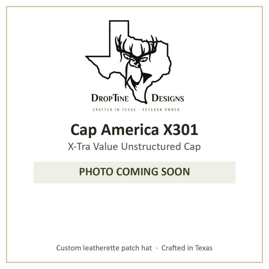 Photo coming soon: Cap America X301 X-Tra Value Unstructured Cap