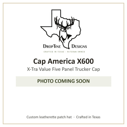 Photo coming soon: Cap America X600 X-Tra Value Five Panel Trucker Cap