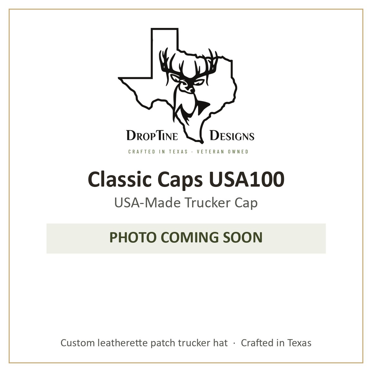 Photo coming soon: Classic Caps USA100 USA-Made Trucker Cap