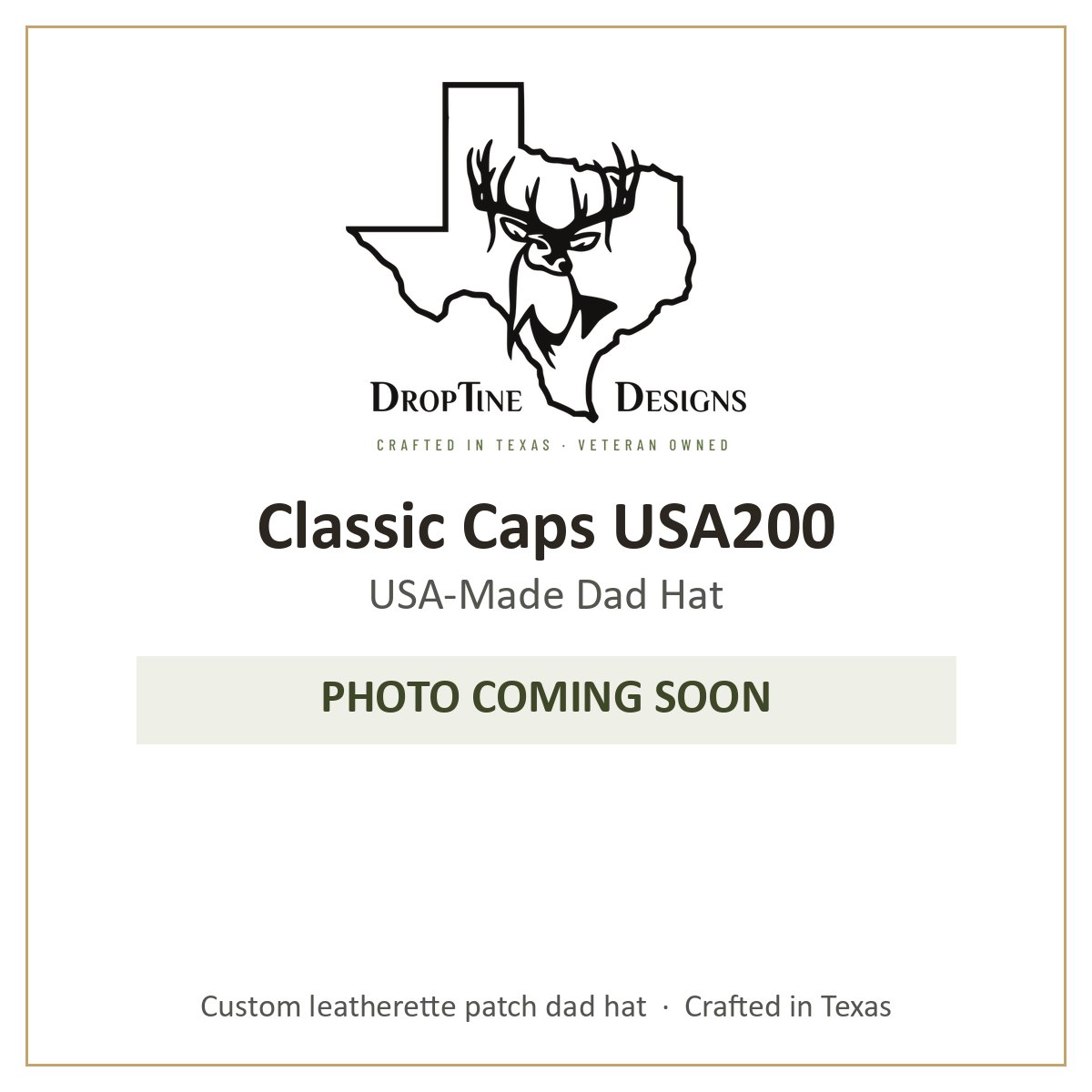 Photo coming soon: Classic Caps USA200 USA-Made Dad Hat