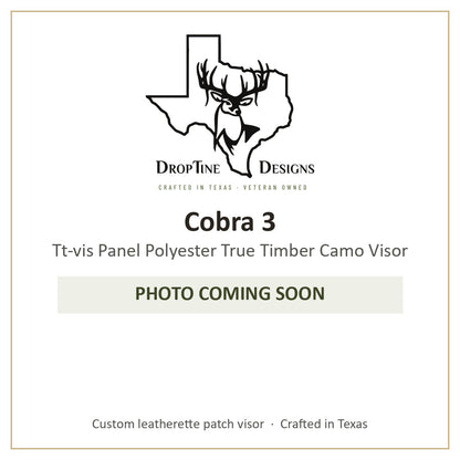 Photo coming soon: Cobra 3 Tt-vis Panel Polyester True Timber Camo Visor