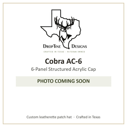 Photo coming soon: Cobra AC-6 6-Panel Structured Acrylic Cap