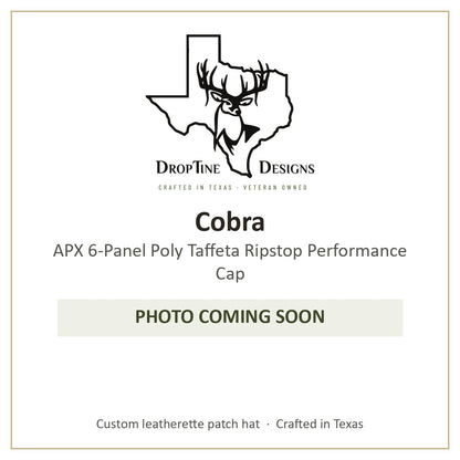Photo coming soon: Cobra APX 6-Panel Poly Taffeta Ripstop Performance Cap