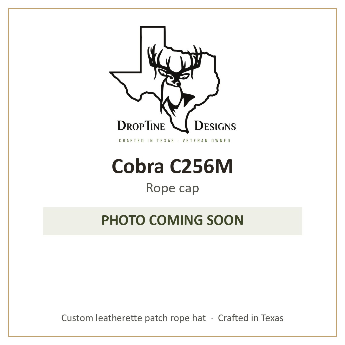 Photo coming soon: Cobra C256M Rope cap