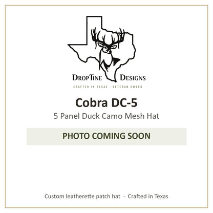 Photo coming soon: Cobra DC-5 5 Panel Duck Camo Mesh Hat