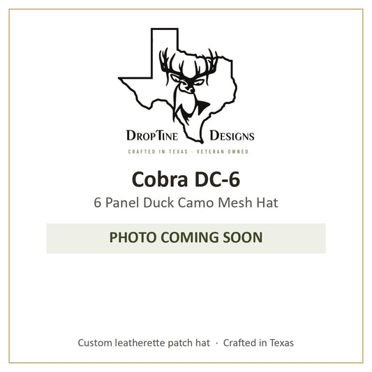 Photo coming soon: Cobra DC-6 6 Panel Duck Camo Mesh Hat