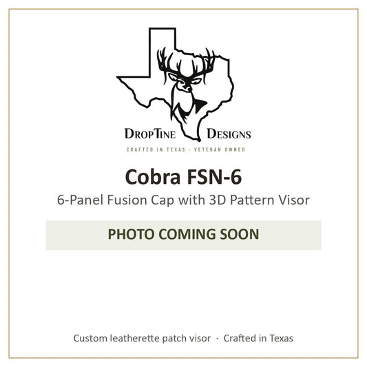 Photo coming soon: Cobra FSN-6 6-Panel Fusion Cap with 3D Pattern Visor