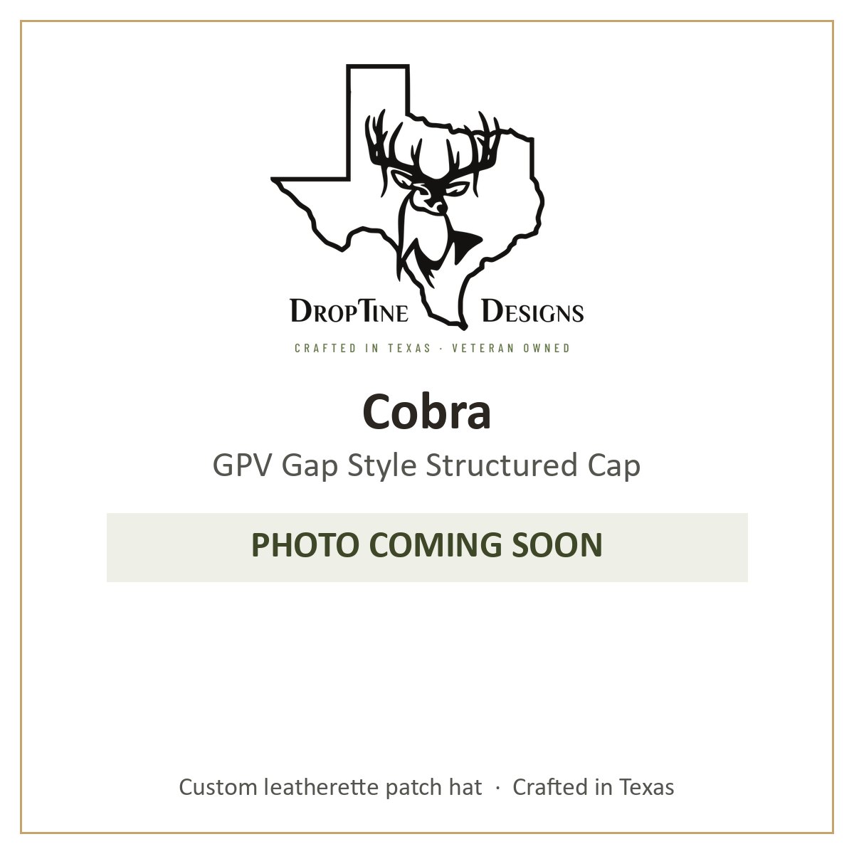 Photo coming soon: Cobra GPV Gap Style Structured Cap