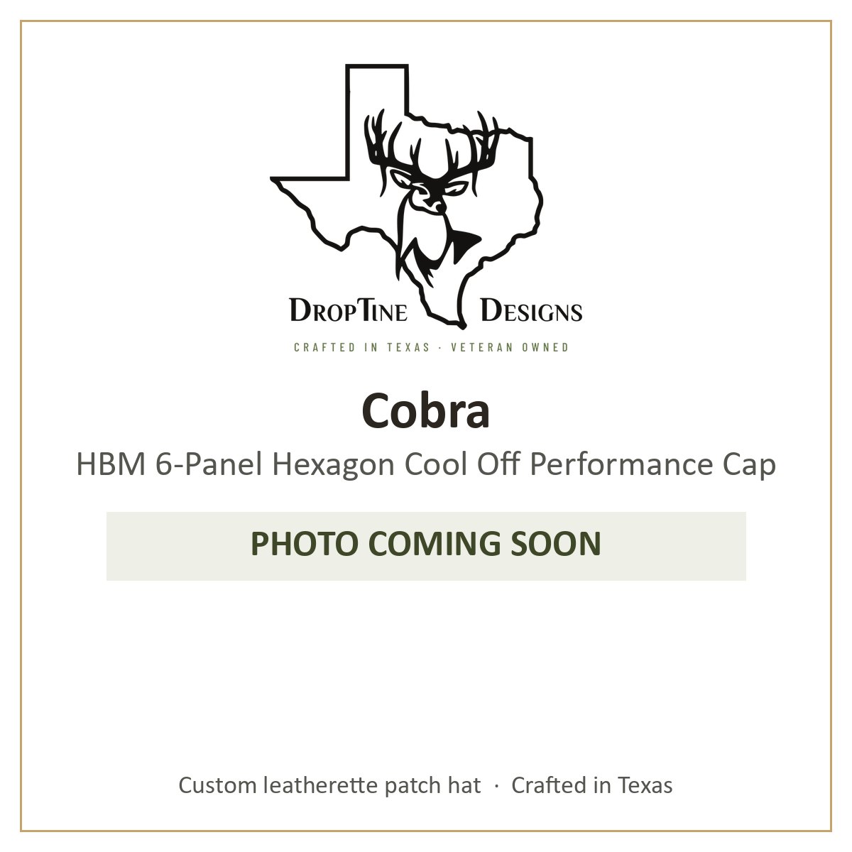 Photo coming soon: Cobra HBM 6-Panel Hexagon Cool Off Performance Cap