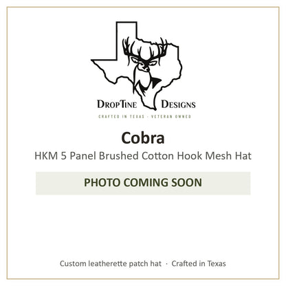 Photo coming soon: Cobra HKM 5 Panel Brushed Cotton Hook Mesh Hat
