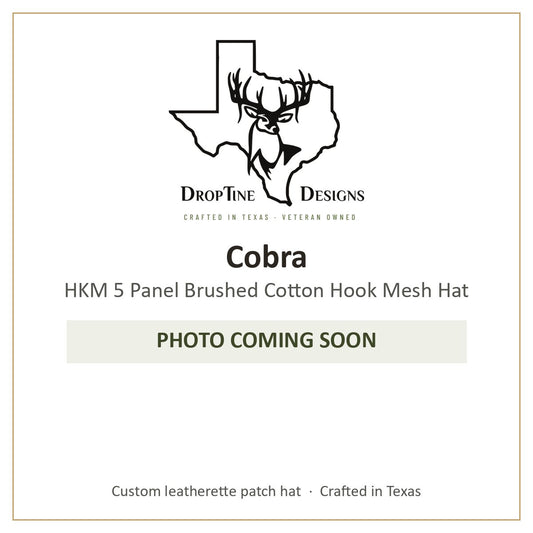 Photo coming soon: Cobra HKM 5 Panel Brushed Cotton Hook Mesh Hat