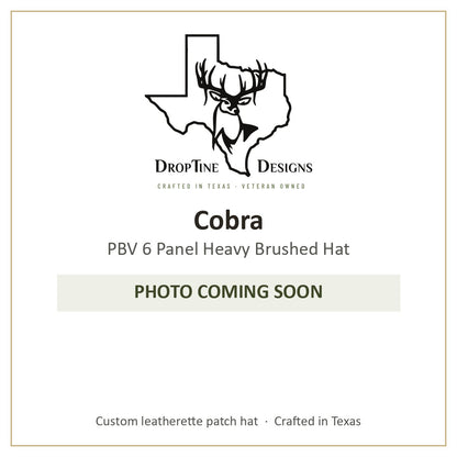 Photo coming soon: Cobra PBV 6 Panel Heavy Brushed Hat