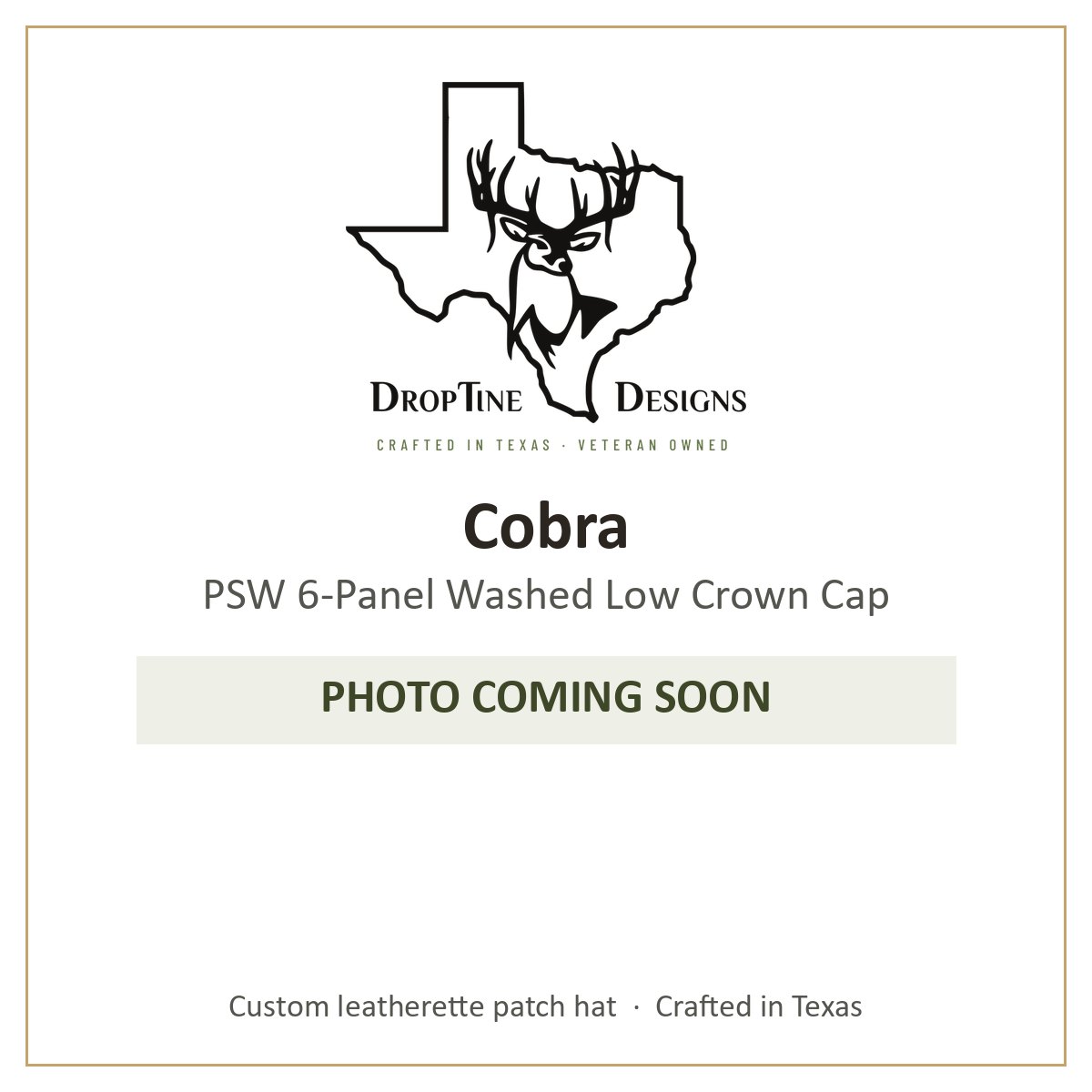 Photo coming soon: Cobra PSW 6-Panel Washed Low Crown Cap
