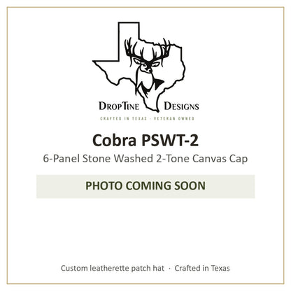 Photo coming soon: Cobra PSWT-2 6-Panel Stone Washed 2-Tone Canvas Cap