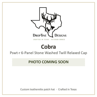 Photo coming soon: Cobra Pswt-r 6-Panel Stone Washed Twill Relaxed Cap