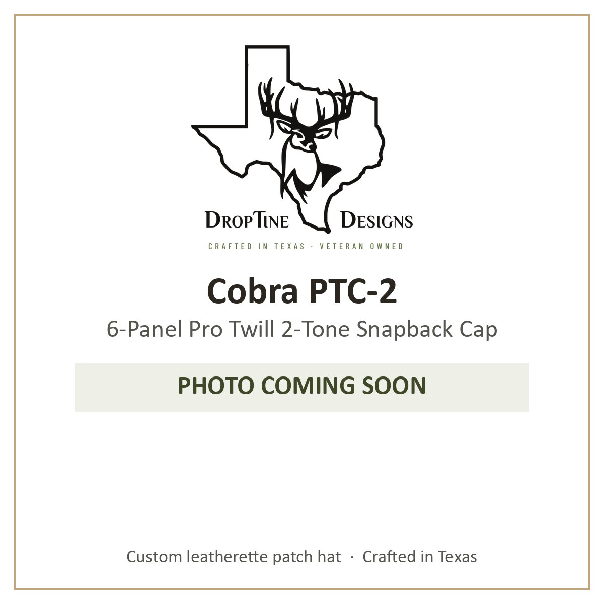Photo coming soon: Cobra PTC-2 6-Panel Pro Twill 2-Tone Snapback Cap