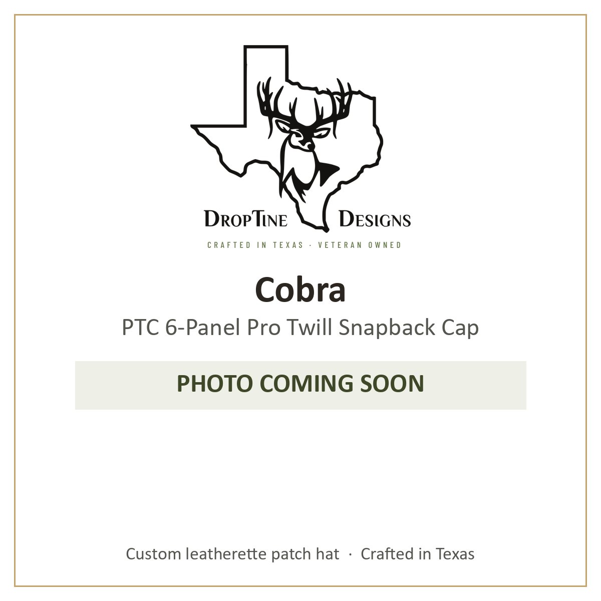 Photo coming soon: Cobra PTC 6-Panel Pro Twill Snapback Cap