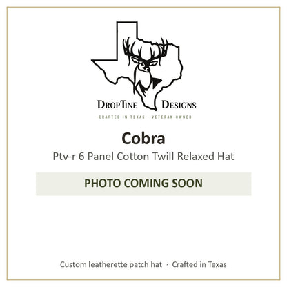Photo coming soon: Cobra Ptv-r 6 Panel Cotton Twill Relaxed Hat