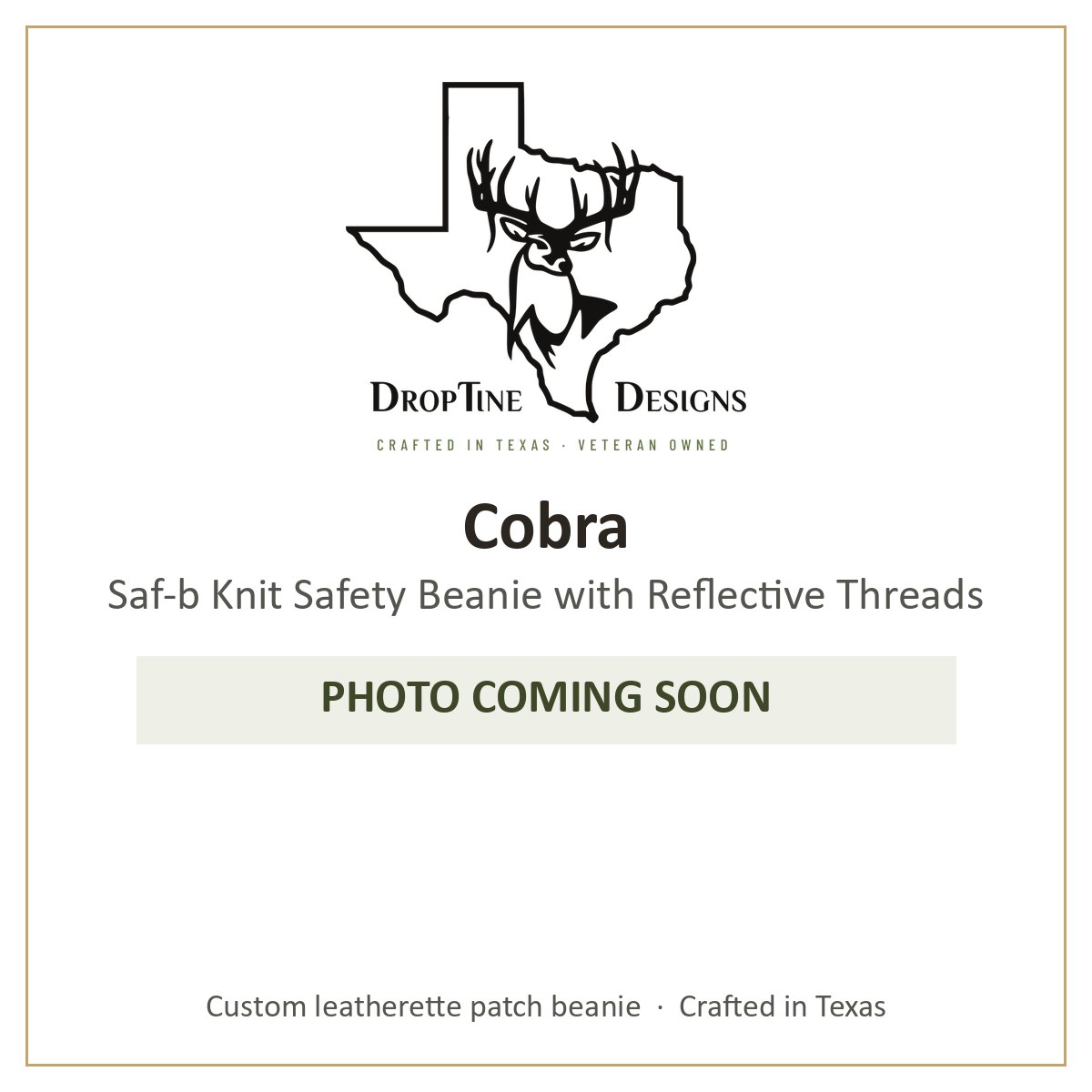 Photo coming soon: Cobra Saf-b Knit Safety Beanie with Reflective Threads