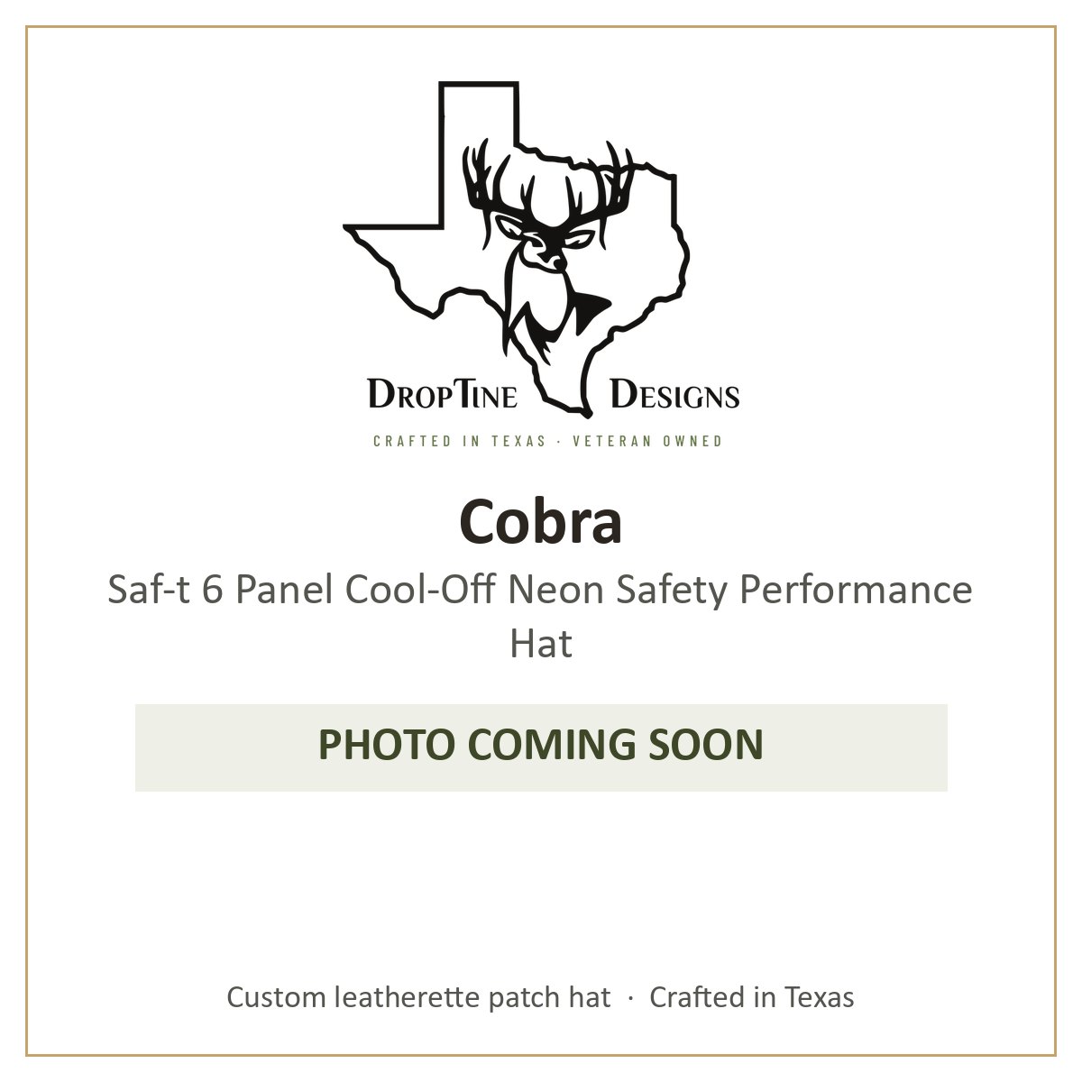 Photo coming soon: Cobra Saf-t 6 Panel Cool-Off Neon Safety Performance Hat