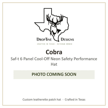 Photo coming soon: Cobra Saf-t 6 Panel Cool-Off Neon Safety Performance Hat