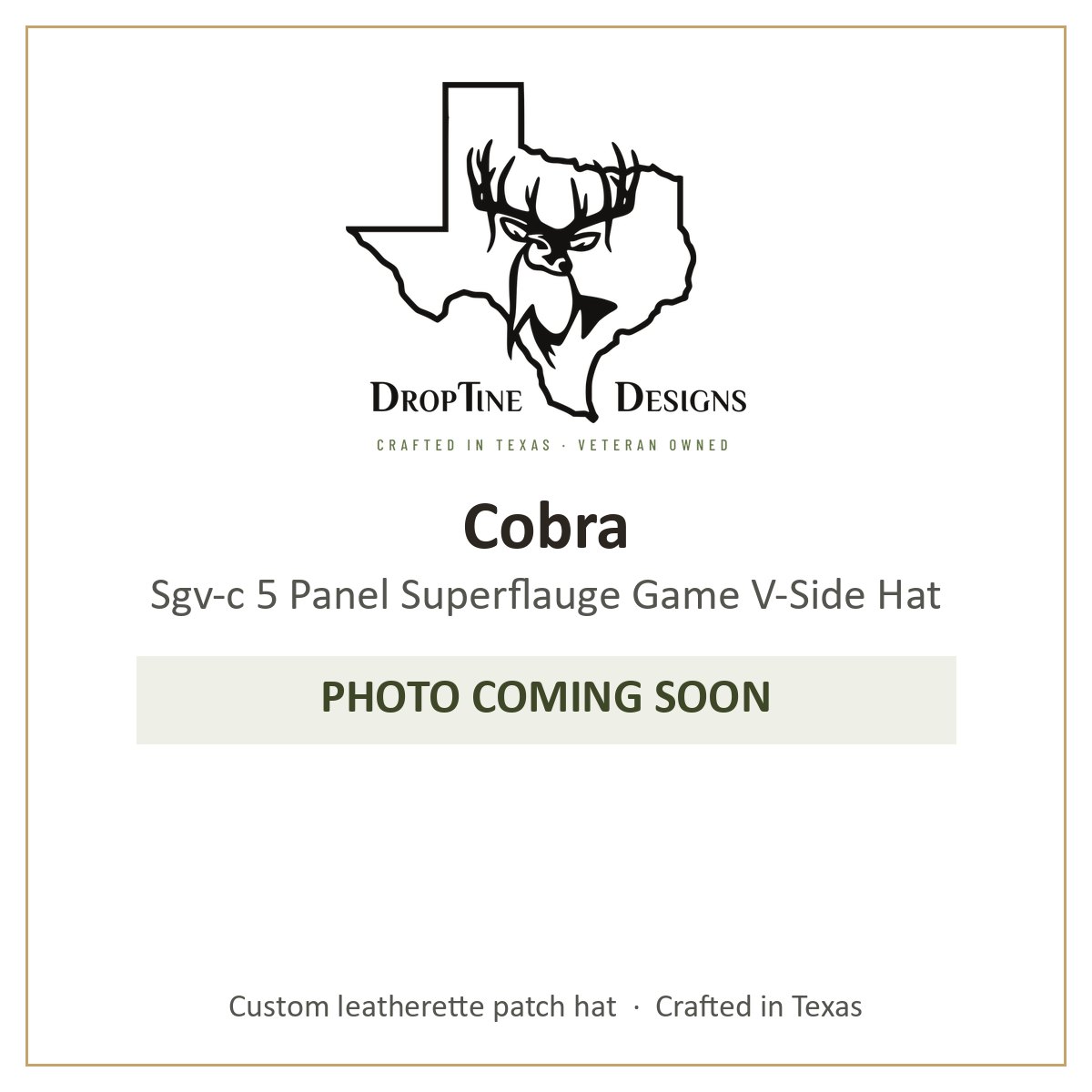 Photo coming soon: Cobra Sgv-c 5 Panel Superflauge Game V-Side Hat