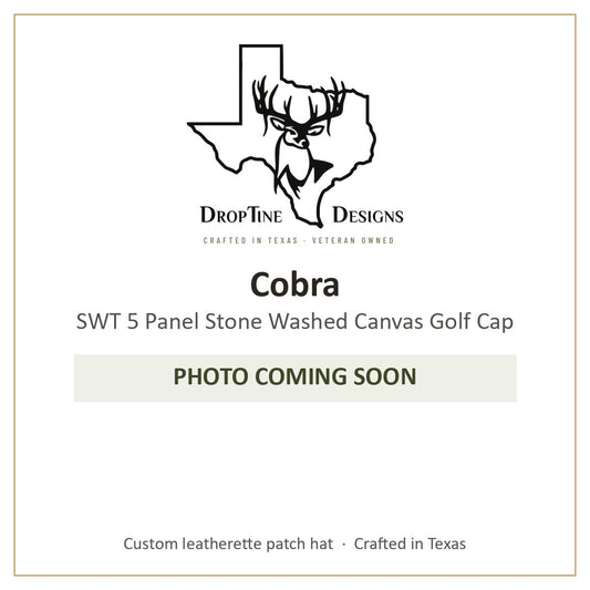 Photo coming soon: Cobra SWT 5 Panel Stone Washed Canvas Golf Cap