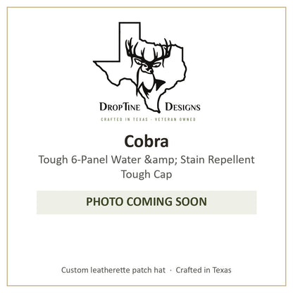 Photo coming soon: Cobra Tough 6-Panel Water &amp; Stain Repellent Tough Cap