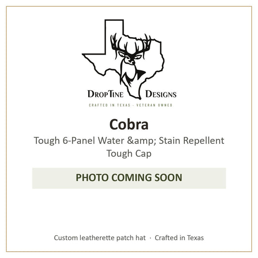 Photo coming soon: Cobra Tough 6-Panel Water &amp; Stain Repellent Tough Cap