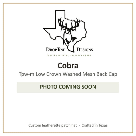 Photo coming soon: Cobra Tpw-m Low Crown Washed Mesh Back Cap