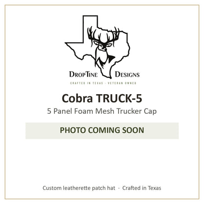 Photo coming soon: Cobra TRUCK-5 5 Panel Foam Mesh Trucker Cap