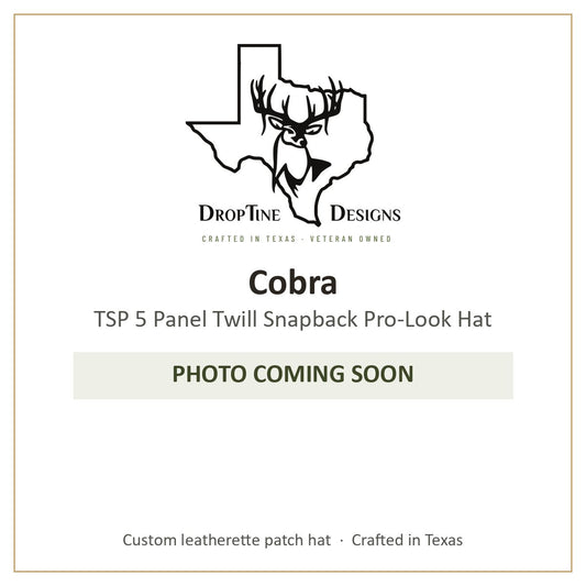 Photo coming soon: Cobra TSP 5 Panel Twill Snapback Pro-Look Hat