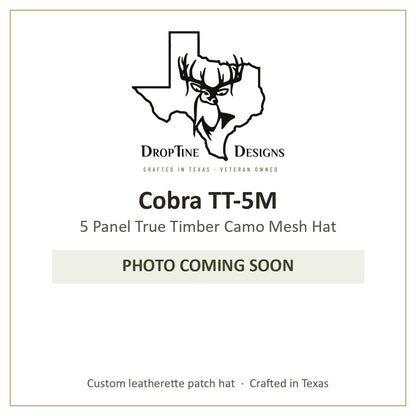 Photo coming soon: Cobra TT-5M 5 Panel True Timber Camo Mesh Hat