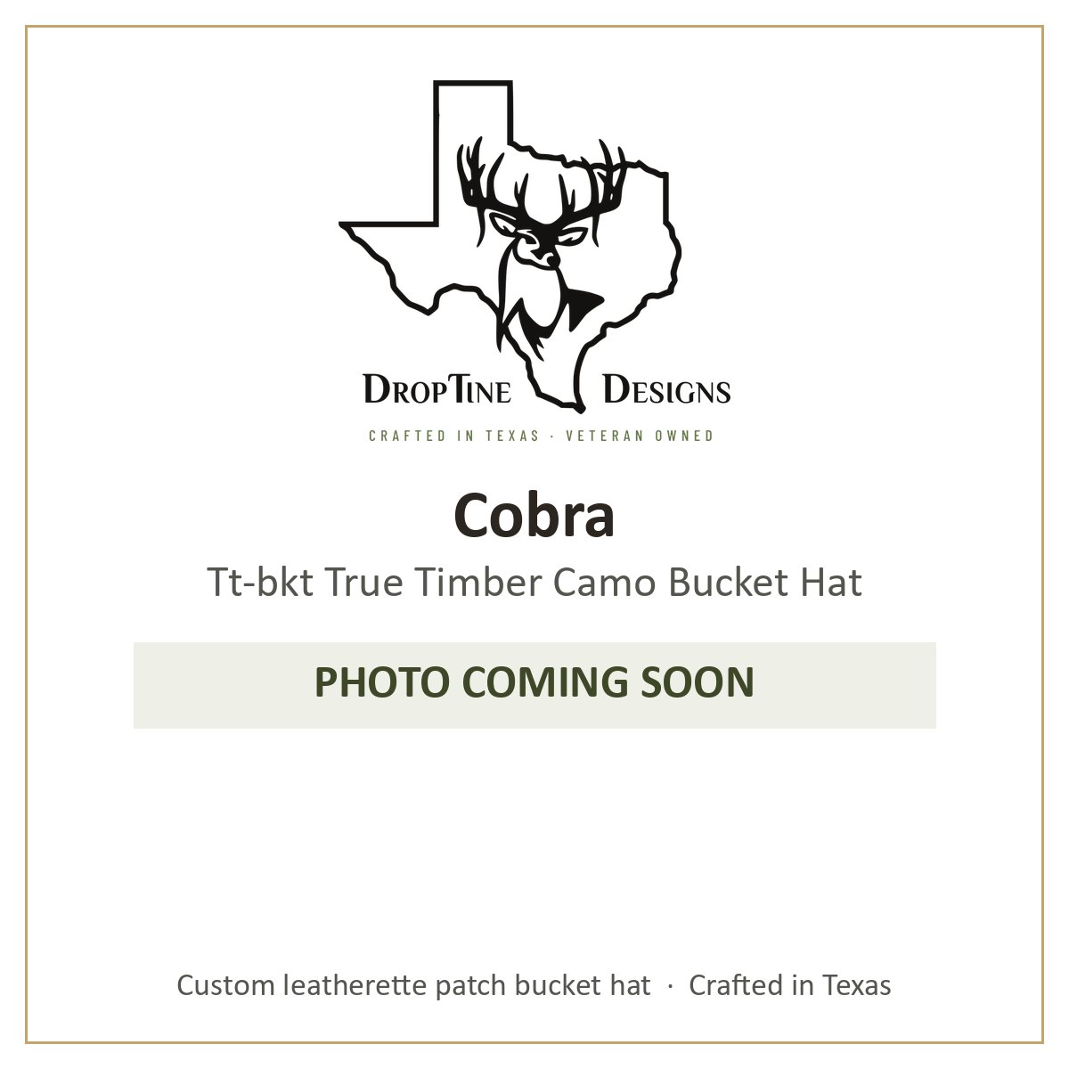 Photo coming soon: Cobra Tt-bkt True Timber Camo Bucket Hat