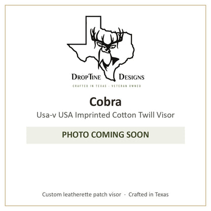 Photo coming soon: Cobra Usa-v USA Imprinted Cotton Twill Visor