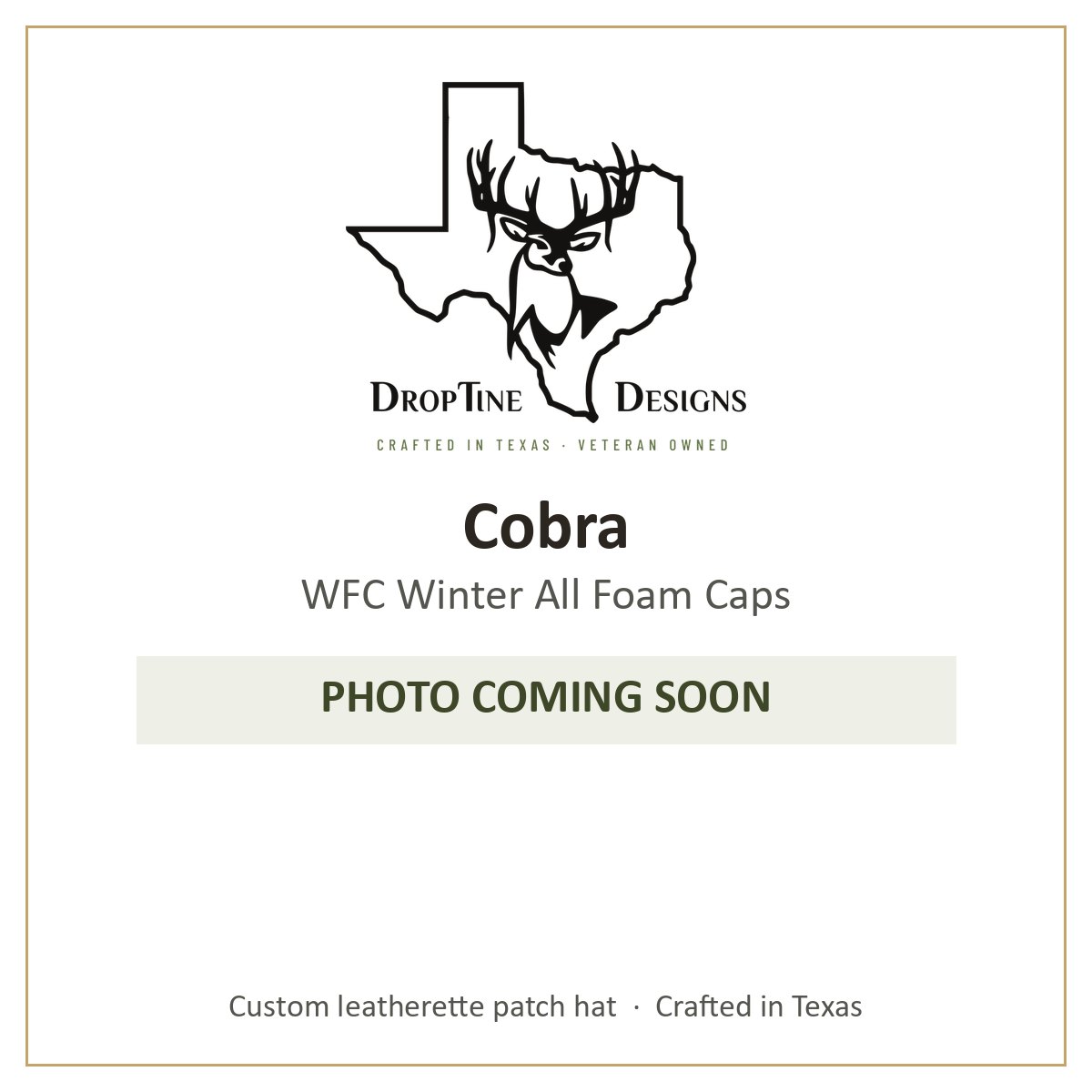 Photo coming soon: Cobra WFC Winter All Foam Caps