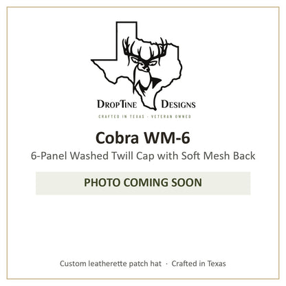 Photo coming soon: Cobra WM-6 6-Panel Washed Twill Cap with Soft Mesh Back