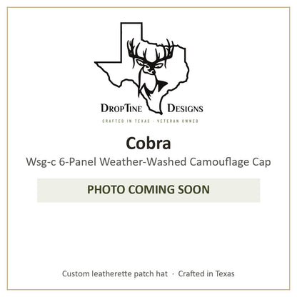 Photo coming soon: Cobra Wsg-c 6-Panel Weather-Washed Camouflage Cap