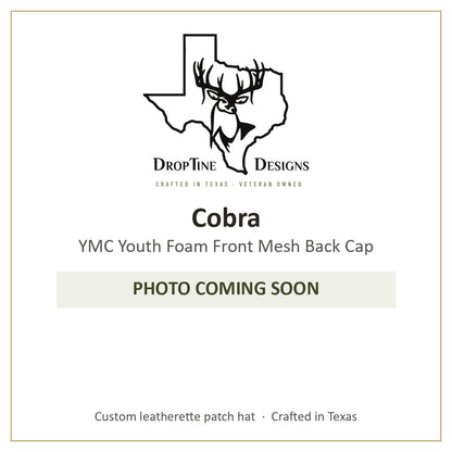 Photo coming soon: Cobra YMC Youth Foam Front Mesh Back Cap