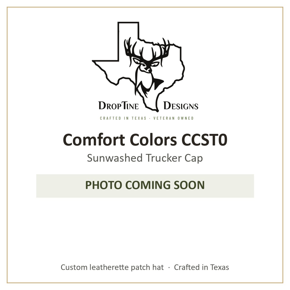 Photo coming soon: Comfort Colors CCST0 Sunwashed Trucker Cap