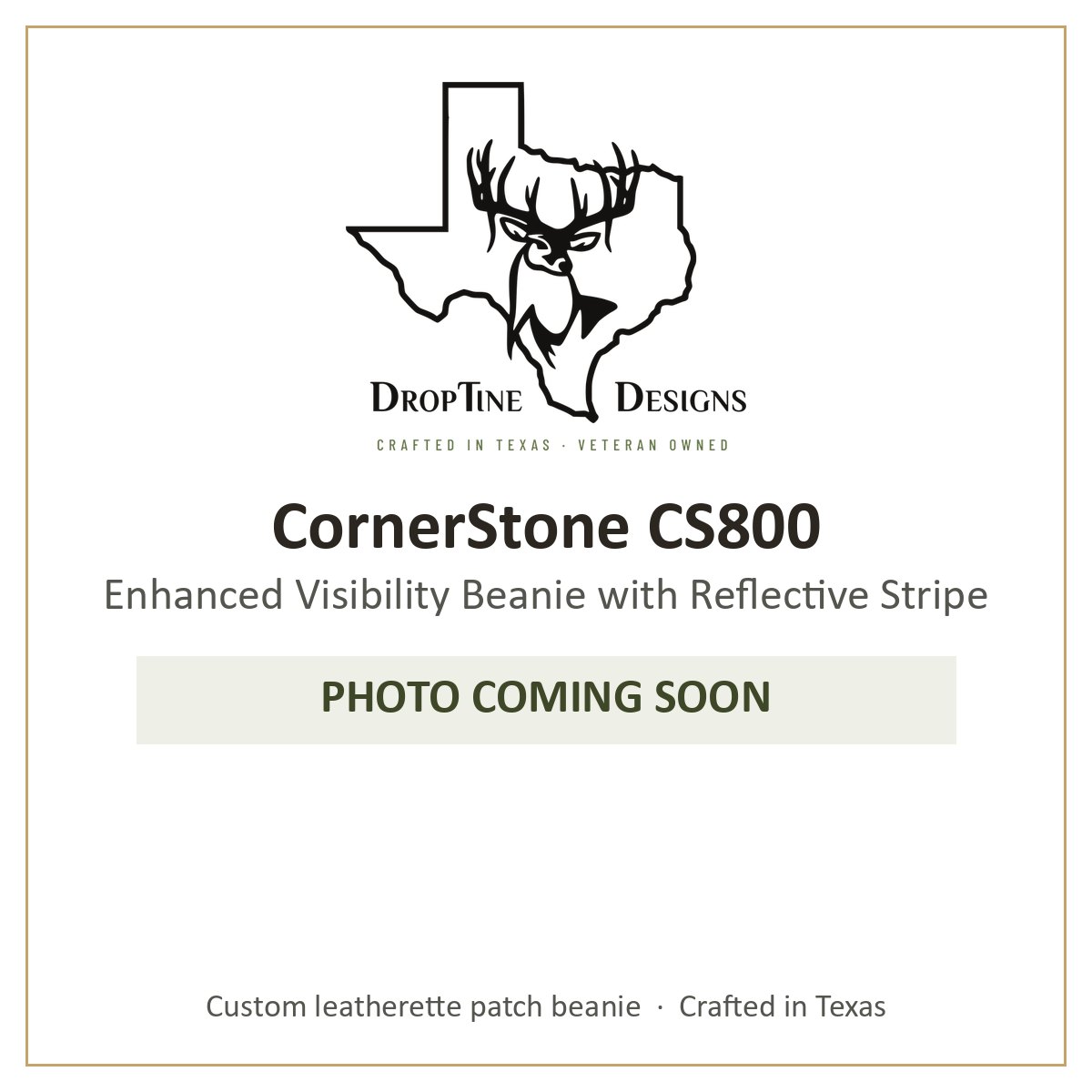 Photo coming soon: CornerStone CS800 Enhanced Visibility Beanie with Reflective Stripe