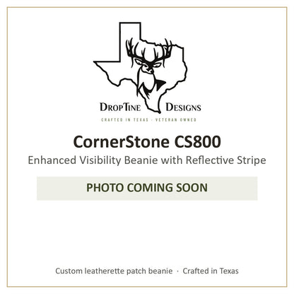 Photo coming soon: CornerStone CS800 Enhanced Visibility Beanie with Reflective Stripe