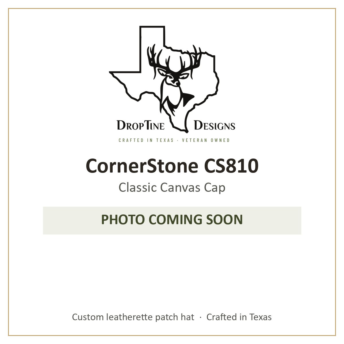 Photo coming soon: CornerStone CS810 Classic Canvas Cap