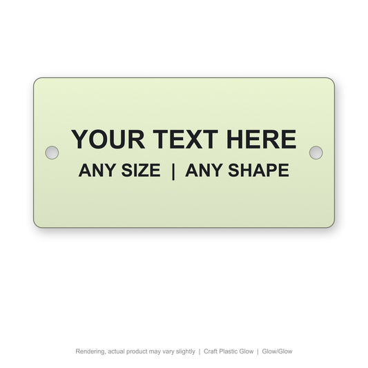 Craft Plastic Glow engraved plate (rendering)