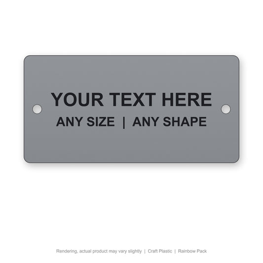 Craft Plastic engraved plate (rendering)